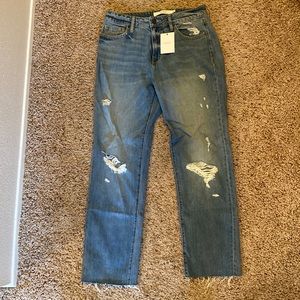 Hidden Tracey High Rise Straight Crop jean.